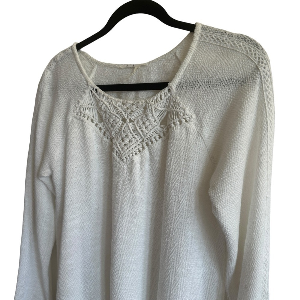Anthropologie Floreat Crochet Neckline Sweater, Size M - Picture 2 of 6